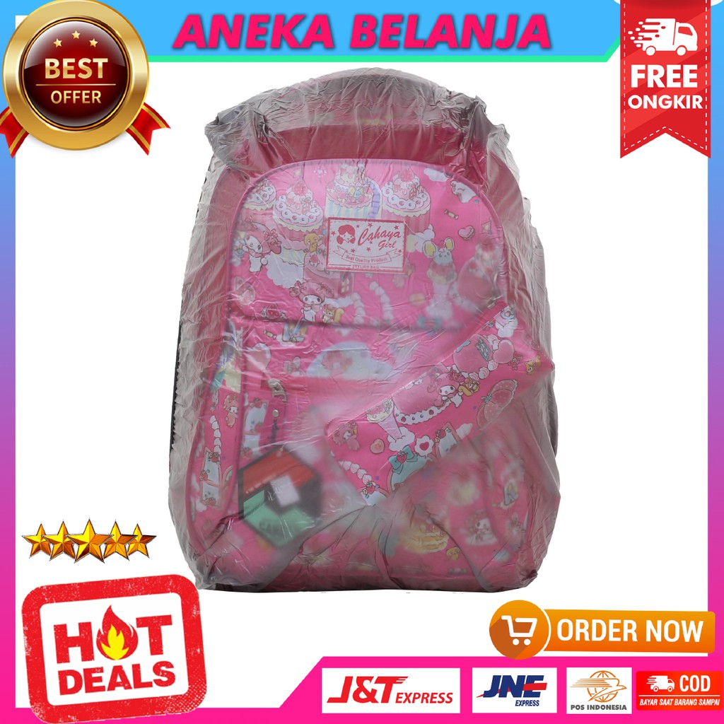 Ready Tas Ransel Anak Cewek Cahaya My Melody Pink Lucu Imut Tas Ransel Anak Perempuan Anak TK SD SMP Bagus Keren Free Raincover Multifungsi Backpack Anak Cewe Hangout TPQ TPA Temurah Terlaris Berkualitas