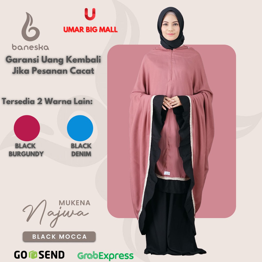 Mukena Mukenah Dewasa Terbaru 2021 Kekinian Jumbo Premium BANESKA