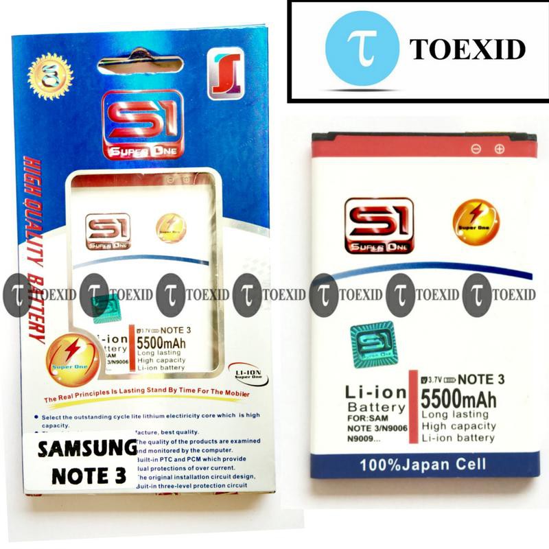 Baterai Samsung Note 3 / N9000 N9002 N9005 - Batre Batrai Double Power IC - Super One Original