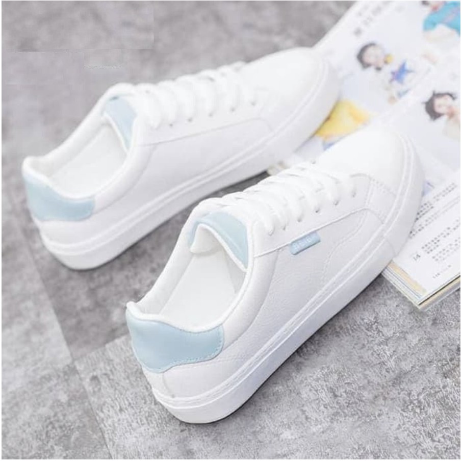 [Murah] Sepatu Wanita Model Sneaker BEIER Putih Biru