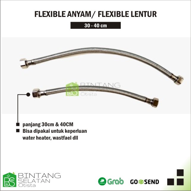 FLEXIBLE ANYAM  FLEXIBLE LENTUR 30 - 40 CM