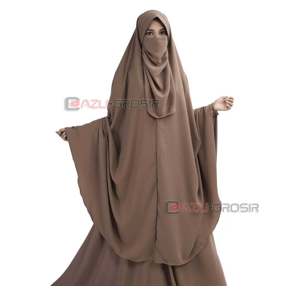 GROSIR / KARGO | 3XL Pad - Khimar Syari Extra Super Jumbo XXXL Pet / Ped Antem Hijab Jilbab Instan K