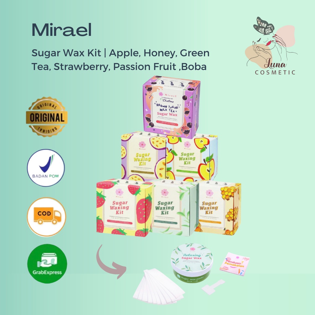 MIRAEL Refreshing Apple Sugar Wax Kit 210ml / Sugar Waxing / Hair Removal