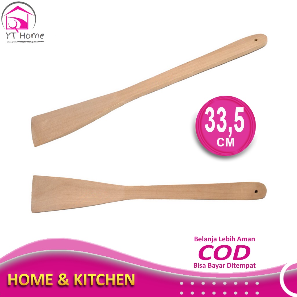 Jual Sutil Spatula Kayu Anti Lengket Sodet Sutil Spatula Kayu Wajan