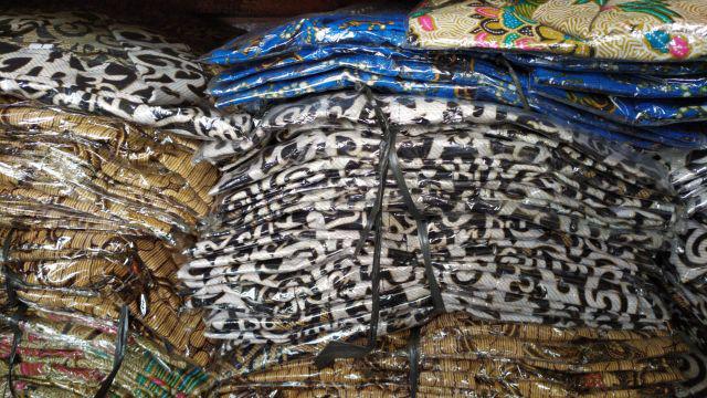 Kemeja Batik Pria Lengan Panjang Size M L Xl Xxl  Bswart Batik Hrb026 Kenongo Hem Panjang Padi Top1