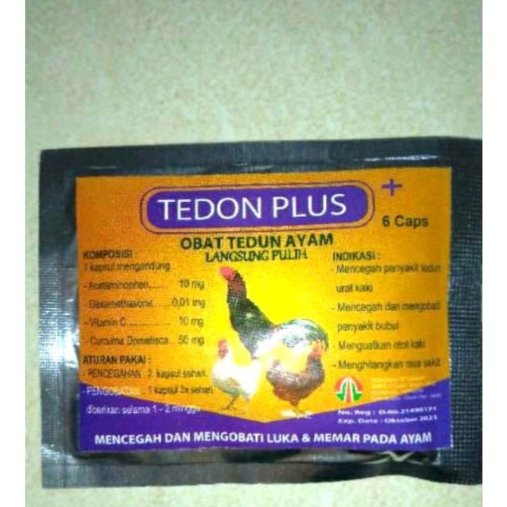 TEDON PLUS TAMA OBAT TEDUN AYAM LANGSUNG PULIH INSTAN ASLI ORI vitamin turun urat saraf herbal kaki beri beri bubul bengkak