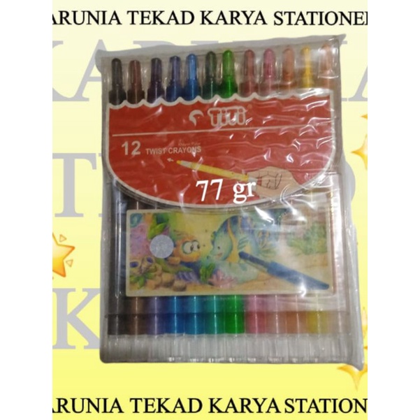 

CRAYON PUTER TITI 12 WARNA ( DIKEMAS )