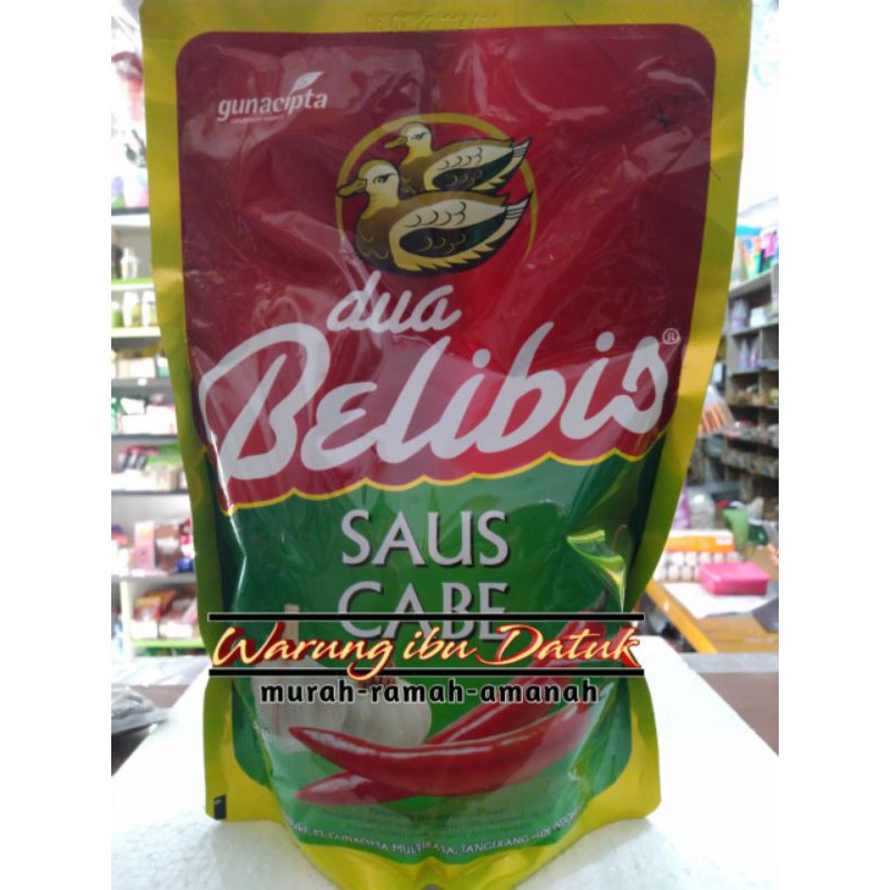 

Saus sambel | sambal | saus cabe cap Dua Belibis pouch 1000g