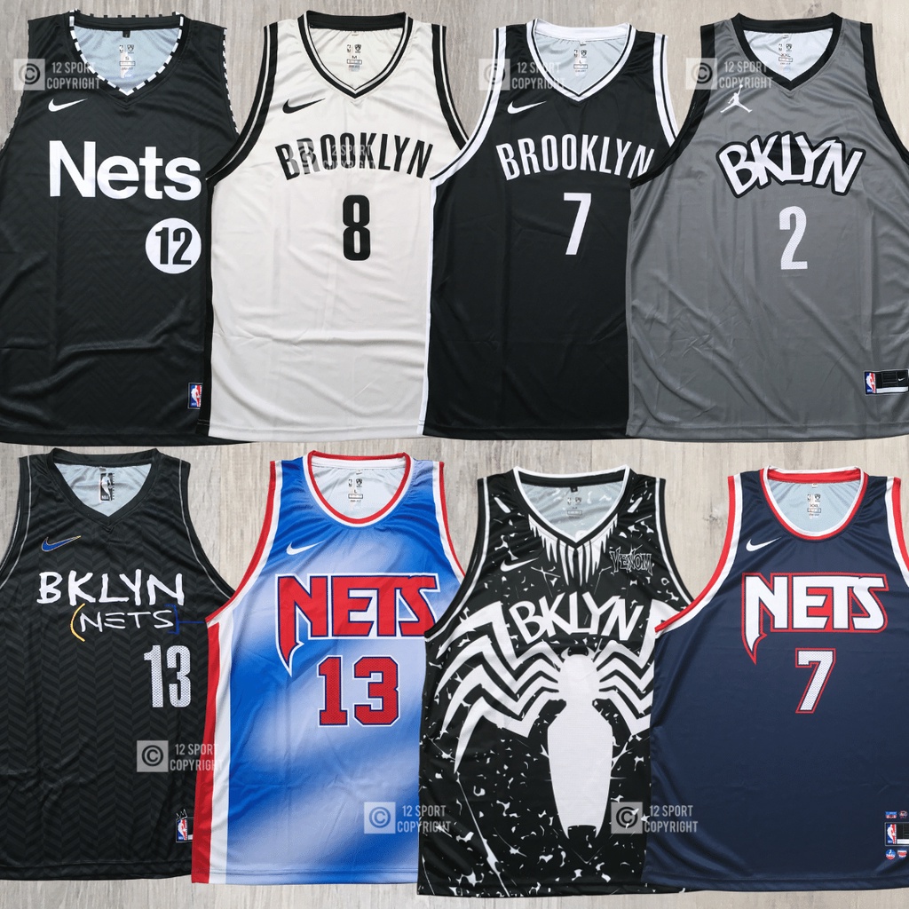 12 sport   jersey basket nba brooklyn nets import replica printing baju basket drifit air comfort ri