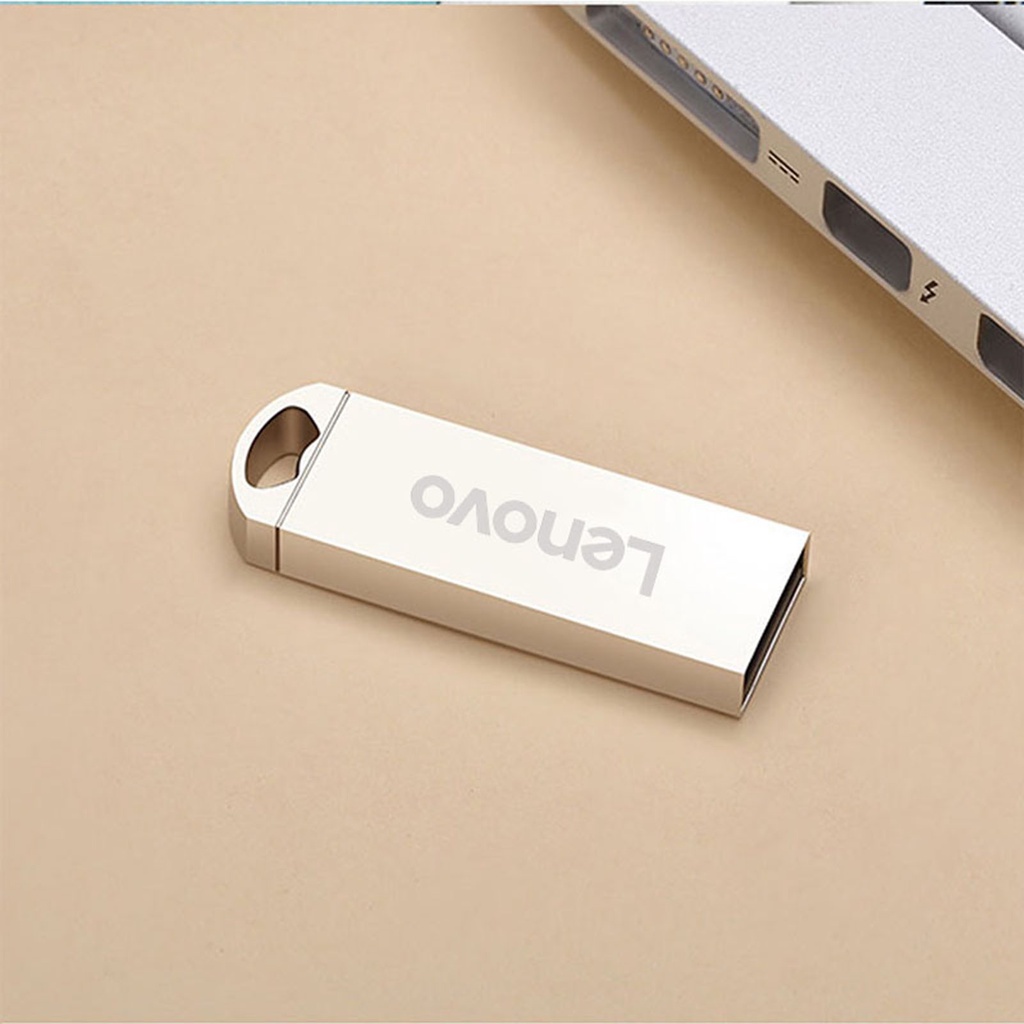 Flashdisk USB Mini Plug and Play 4 / 8 / 16 / 32 / 64 / 128GB Bahan Metal Untuk Komputer Lenovo