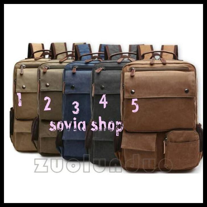 TAS RANSEL JEANS RANSEL KANVAS TAS PRIA TAS PUNGGUNG STOCK TERBATAS