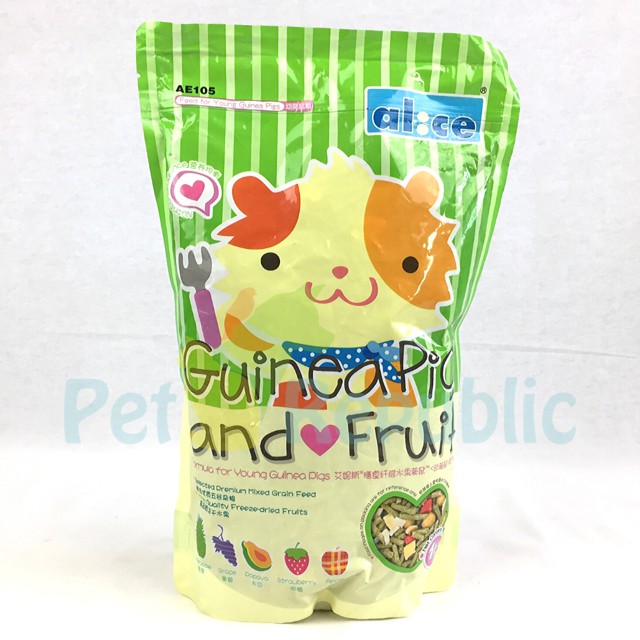 

Pet Republic Makanan Anakan Marmut ALICE AE105 Young Guinea Pig and Fruit 1kg