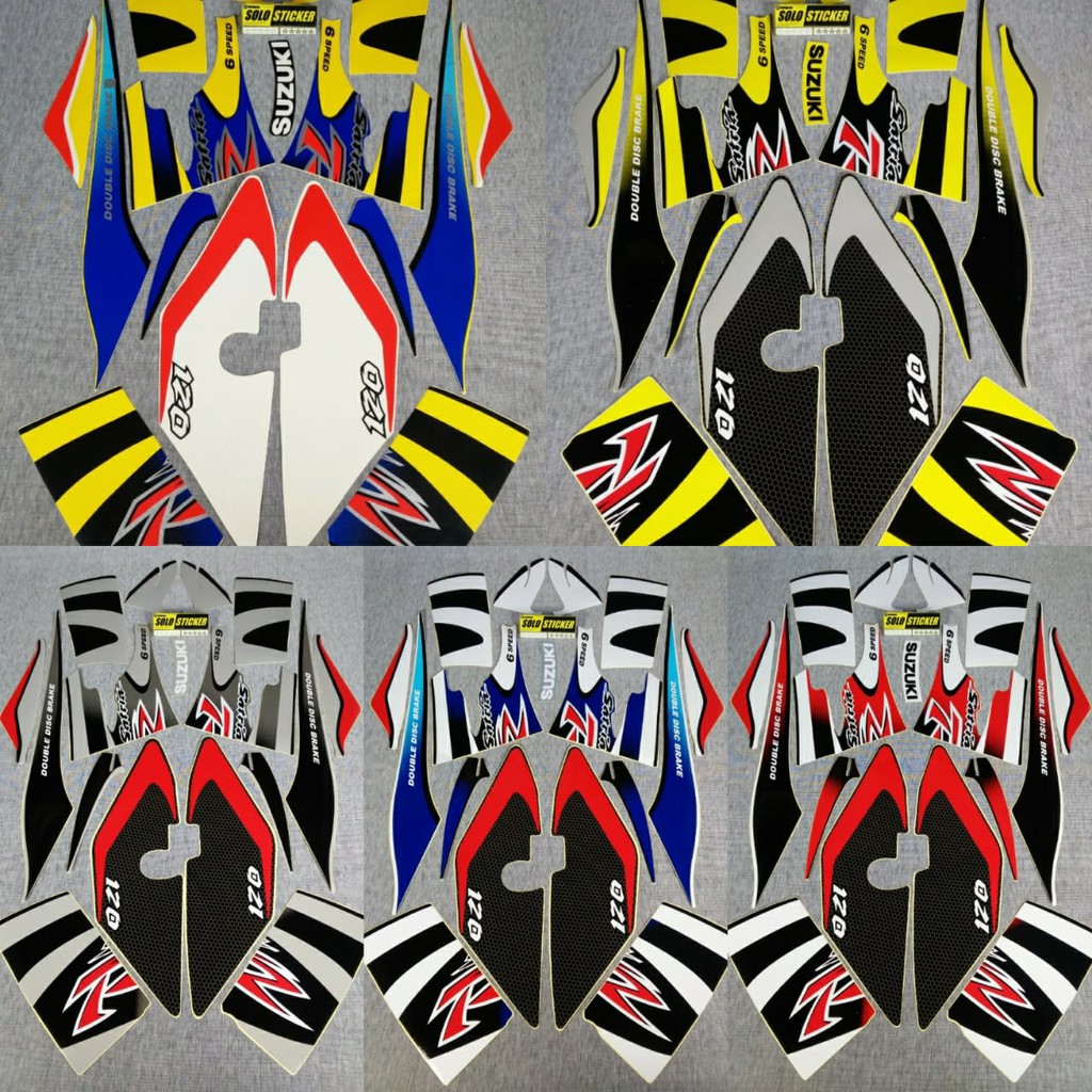 Bisa Cod Striping Sticker Variasi Suzuki Satria 120r Satria Lumba