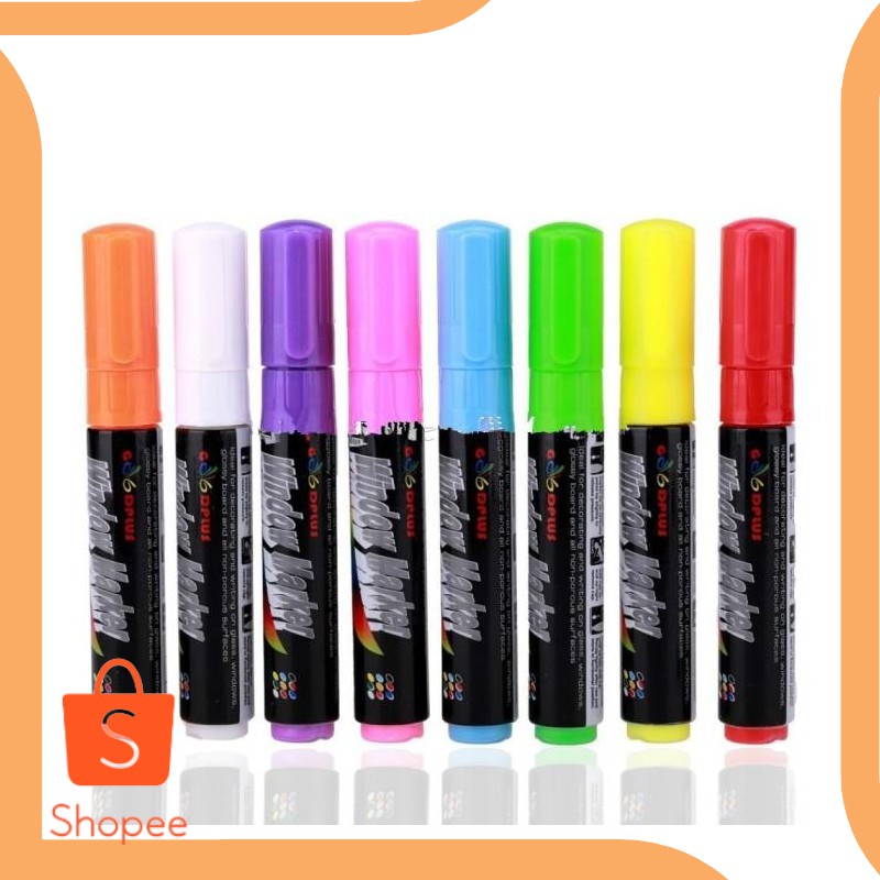 

Promo limited paket Liquid Chalk Pen tip 8 mm - Color Pen Kapur FM-408 19DEZ Diskon