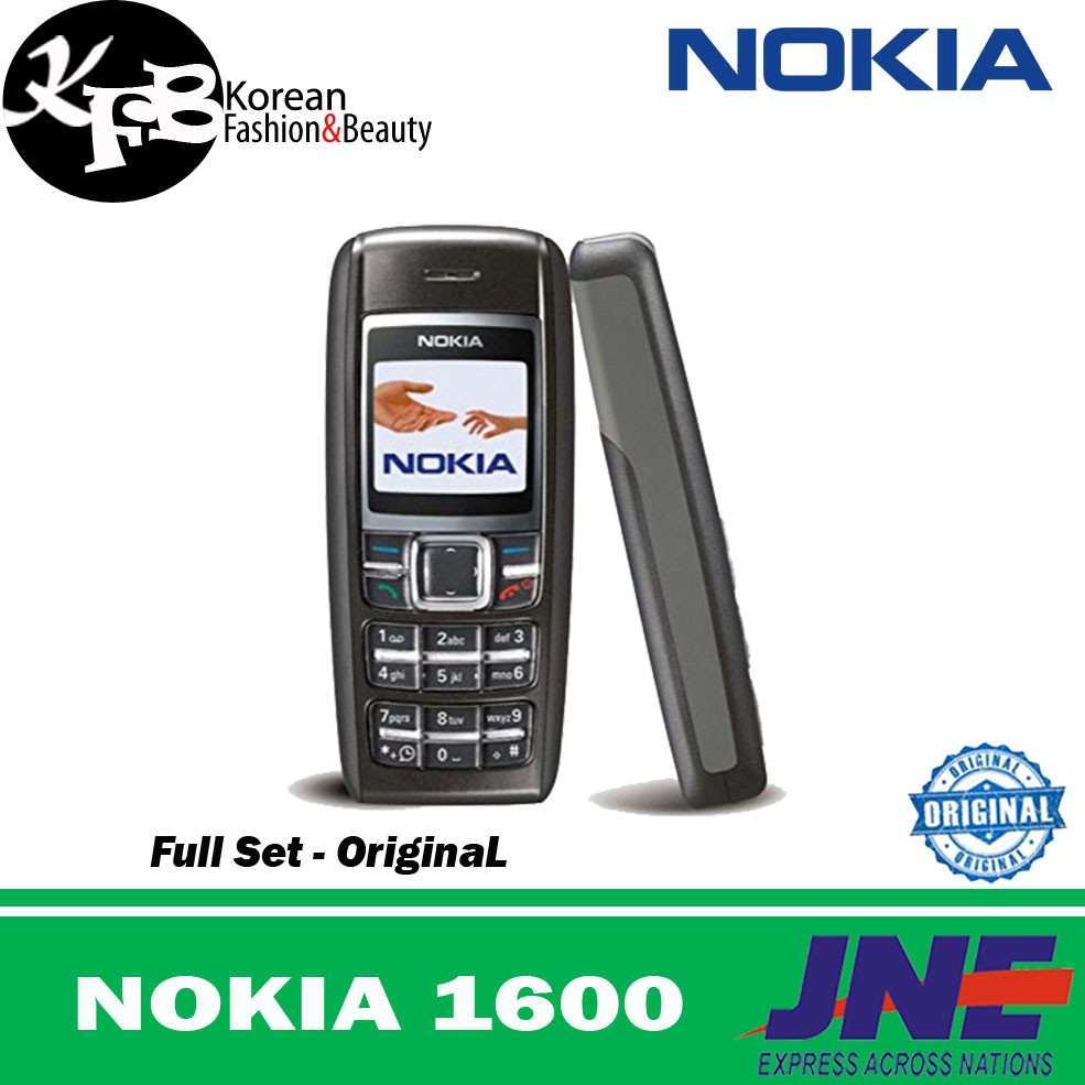Hp murah jadul Nokia 1600 - Original - Garansi - Hitam
