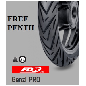 Ban FDR Tubeless Genzi Pro 100/80-14 Free Pentil Ban Matic Ring 14 Honda Yamaha Suzuki