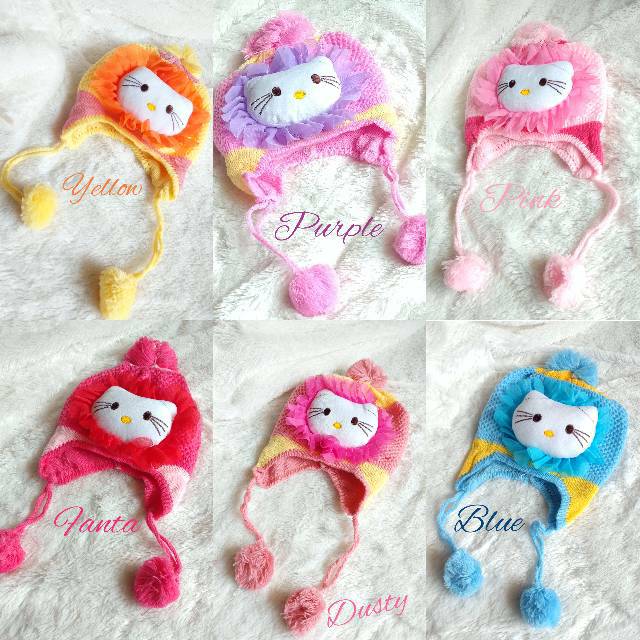 Topi rajut topi bayi lucu 1-2 tahun anak laki-laki dan perempuan