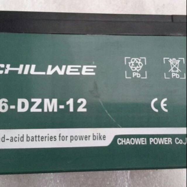AKI 12V.  12AH MOBIL SEPEDA MONTOR LISTRIK,SCUTER TRAILJACKIE CHILWEE