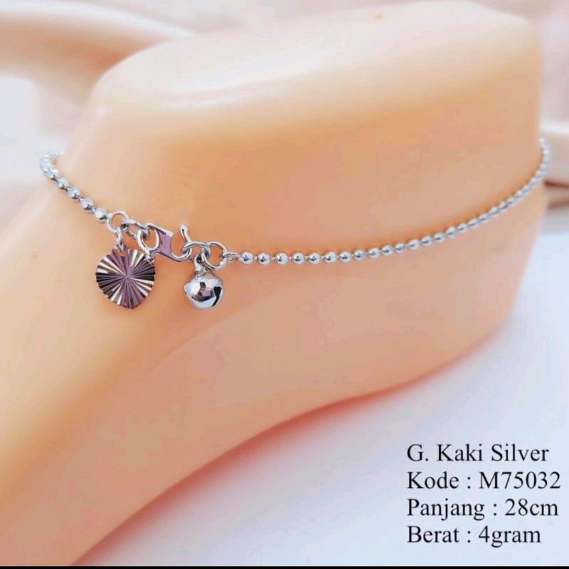 gelang kaki wanita dewasa xuping silver