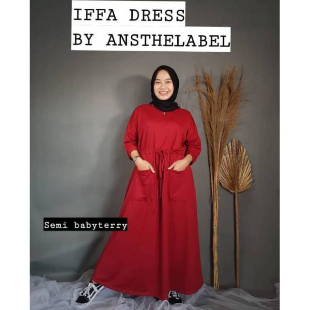 GAMIS MUSLIM IFFA DRESS BY ANSTHELABEL JAKARTA