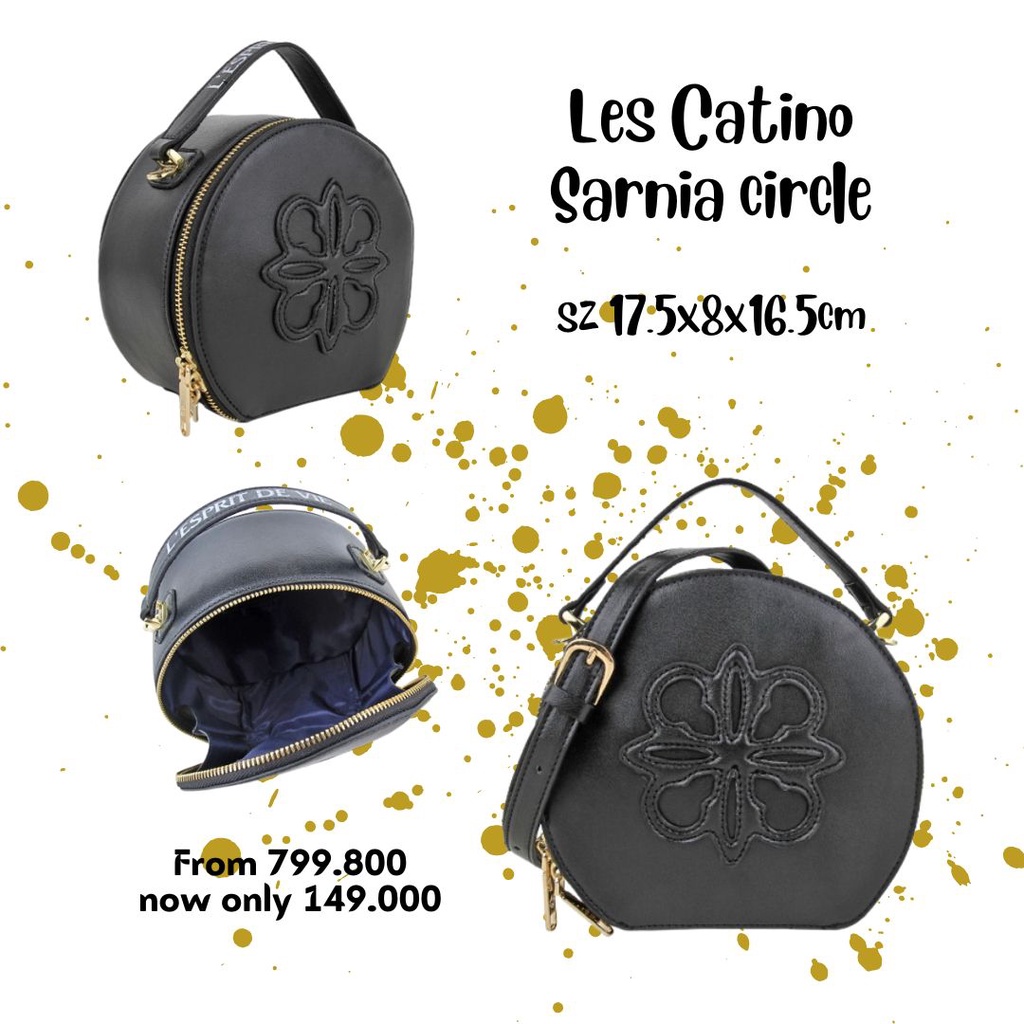 Tas selempang wanita LES CATINO Sarnia Circle Top Handle NEW ORIGINAL