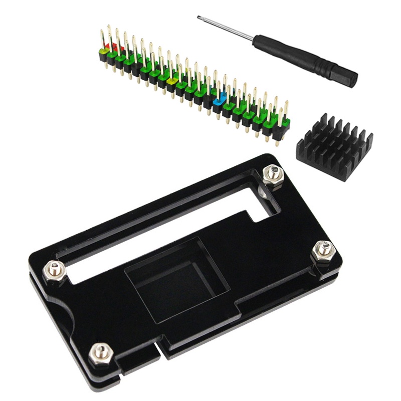 Btsg for Raspberry Pi Zero for W Akrilik Untuk Shell Penghilang Panas Pelindung Untuk Case Dengan Kop 40pin Heat Sink Scr