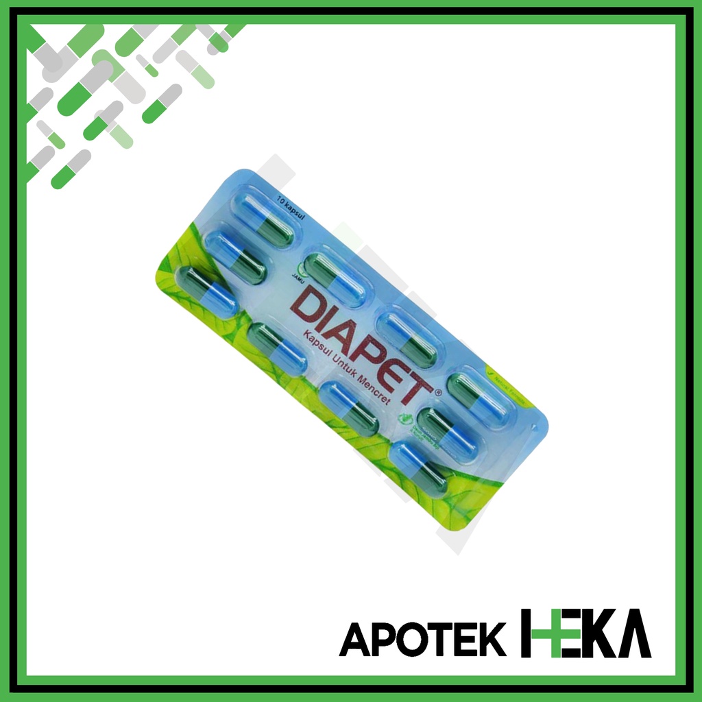 Diapet Kapsul Strip isi 10 Tablet - Obat Mencret Diare (SEMARANG)