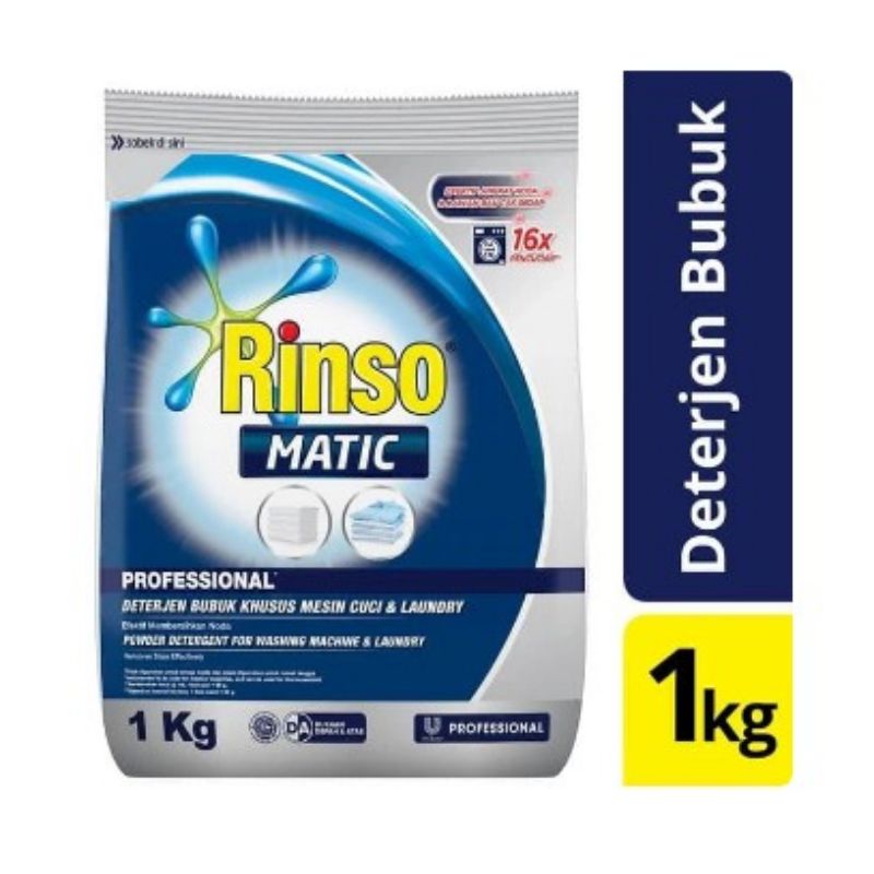 RINSO MATIC BUBUK 1KG DUS AN DETERJEN BUBUK