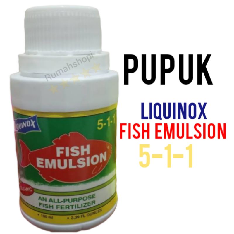 Pupuk Fish Emulsion 100 ml pupuk minyak ikan Pupuk Organik Pupuk Cair Pupuk Bunga Pupuk Cair