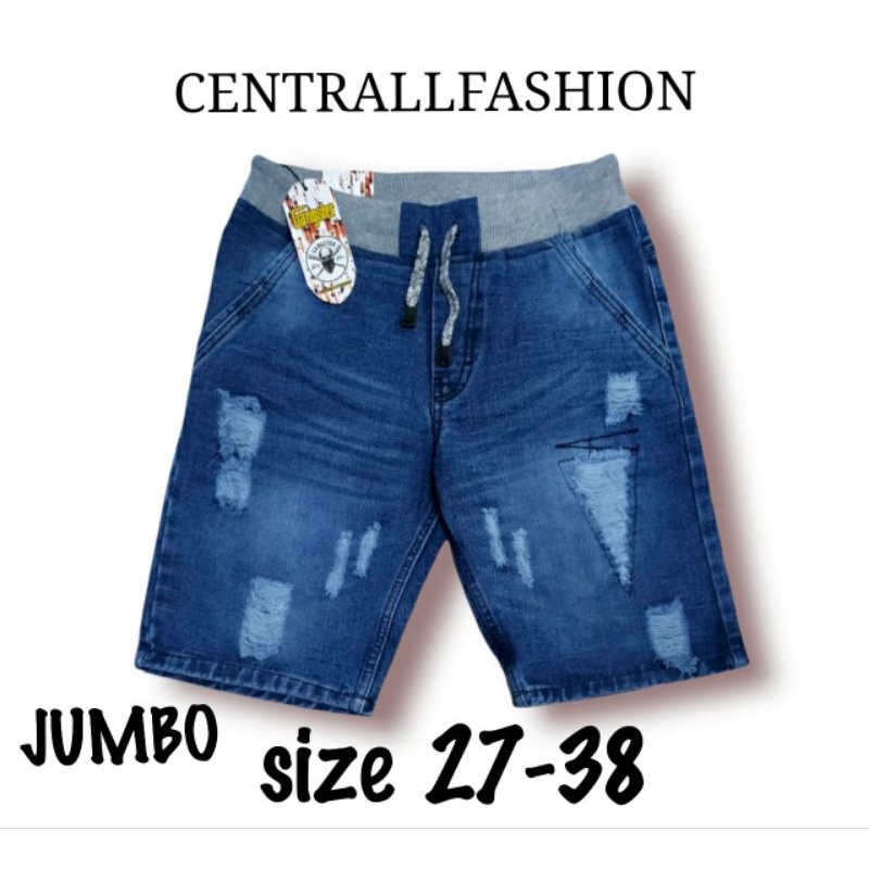 CELANA JEANS PENDEK DISTRO TEBAL DAN HALUS SOBEK pria/cowok/ CELANA PENDEK JEANS / CELANA PENDEK DIS