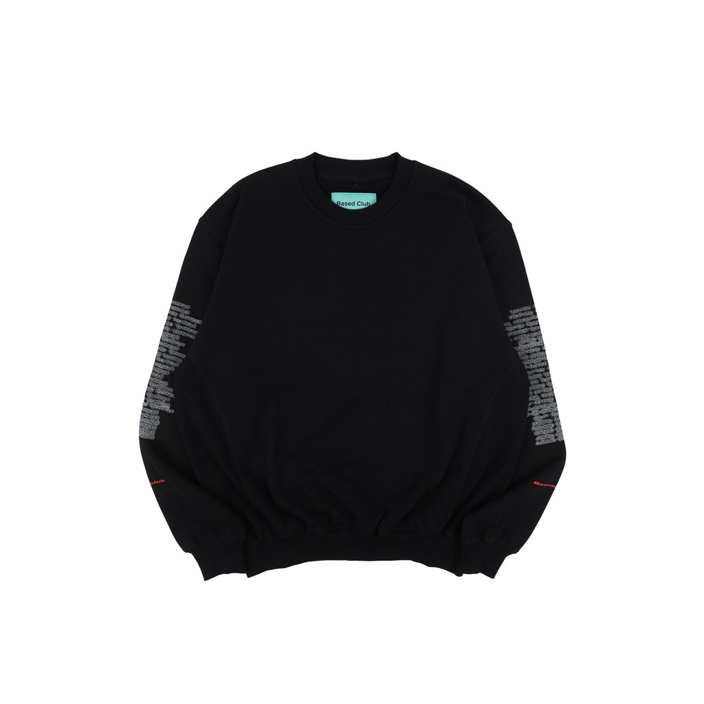 BASED CLUB TECH BLACK CREWNECK