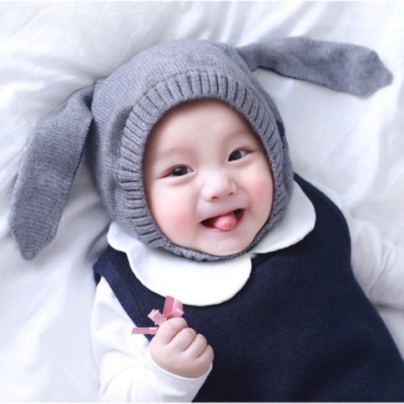 KOREAN BUNNY HAT - CARTERLOVE TOPI RAJUT TP020/Topi bayi TP025/ TOPI BUNNY/TOPI BEAR