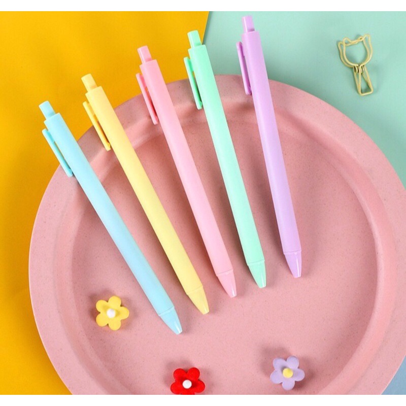 

(TKOEN22] pulpen pastel gel warna hitam