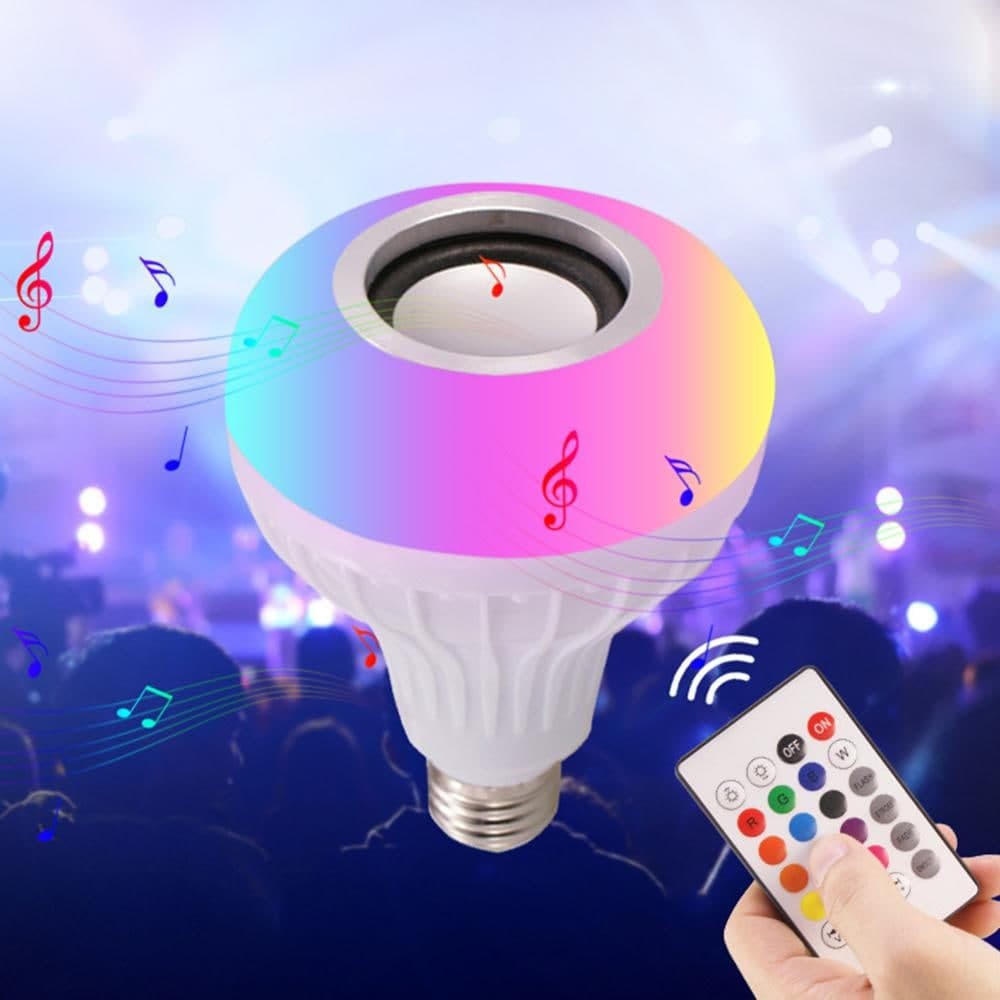 ZILLO Lampu Bohlam Speaker Wireless Lampu LED Musik Wireless Smart LED Music Light Bluetooth