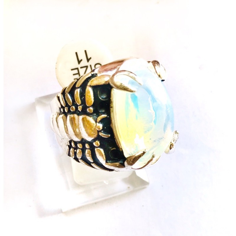 cincin batu akik //cincin pria //cincin cowok //cincin ikat model scorpion//cincin