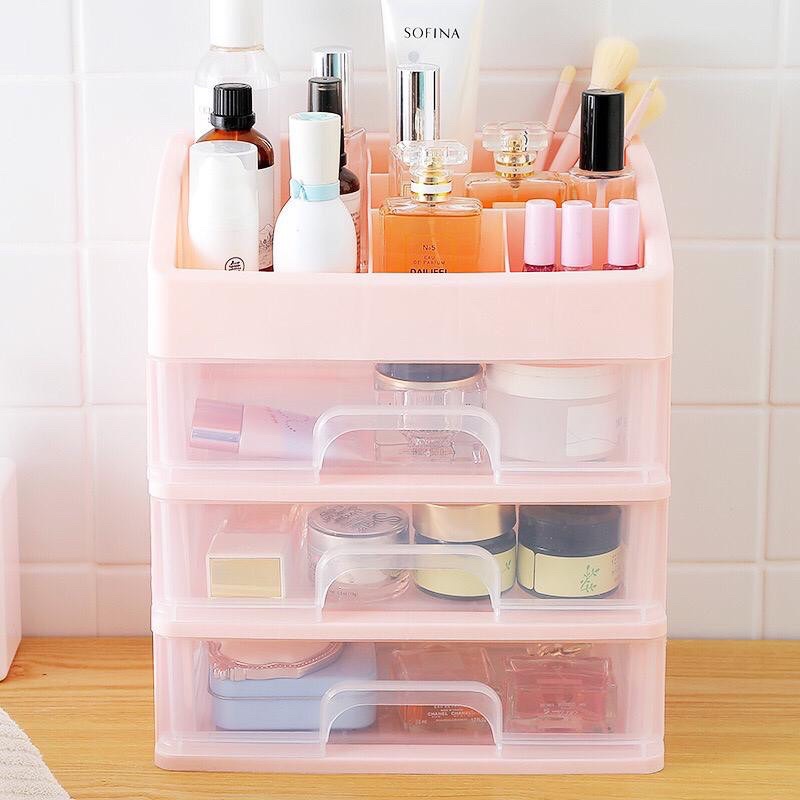 [Kode K3] Rak Organizer 3 Laci Makeup Multifungsi