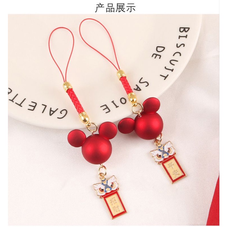 ACC Market88 gantungan handpone mickey barongsai gantungan hp mickey