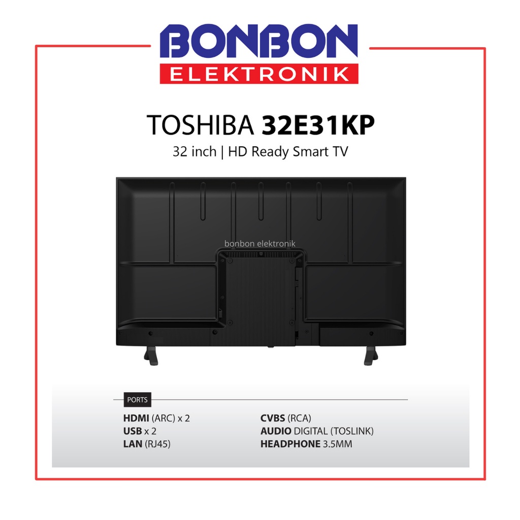 Toshiba LED Vidaa Smart TV 32 Inch 32E31KP HD Ready