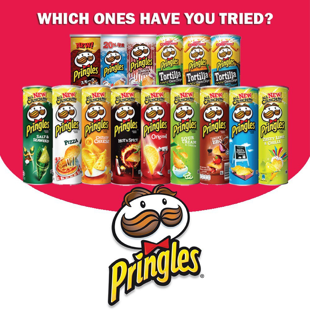 PRINGLES POTATO CHIPS / KERIPIK KENTANG 107 GRAM
