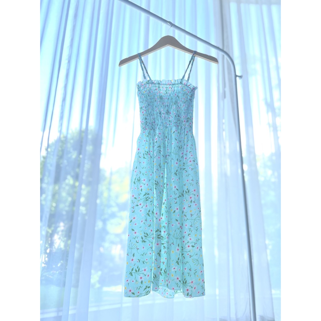 Dress Sifon Motif Bunga / Floral Chiffon Summer Dress