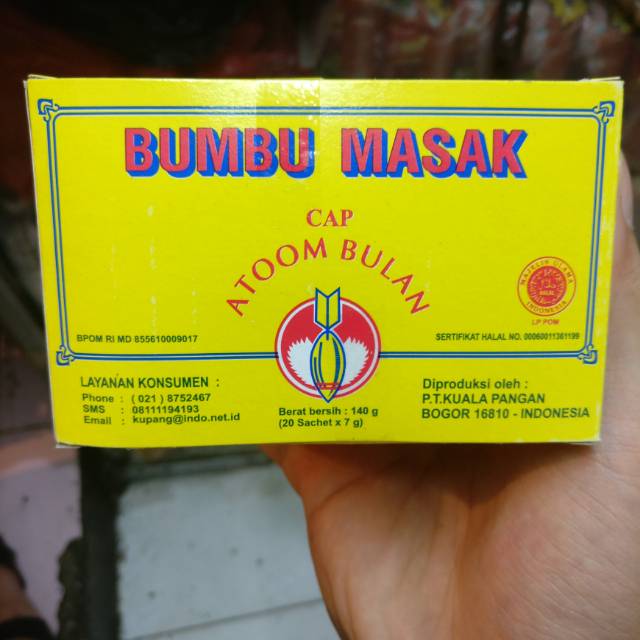 

Bumbu atom bulan untuk masak
