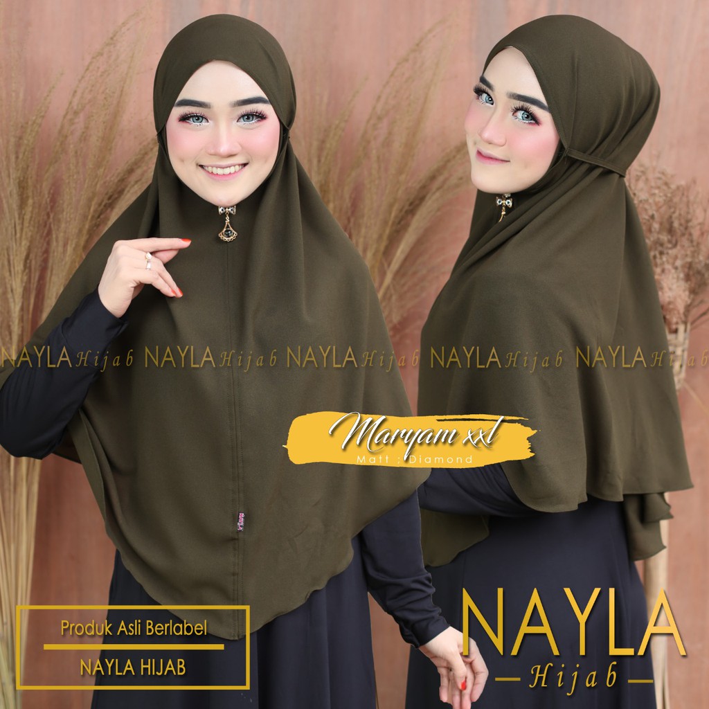 BERGO MARYAM JUMBO XXL/HIJAB SIMPLE ORIGINAL NAYLA HIJAB-7