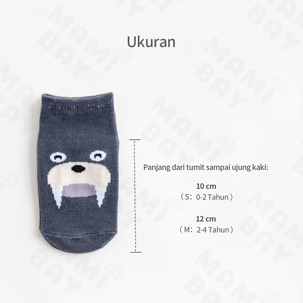 OKEYI Kaos kaki bayi bahan katun baby socks anti slip 3D cute animal