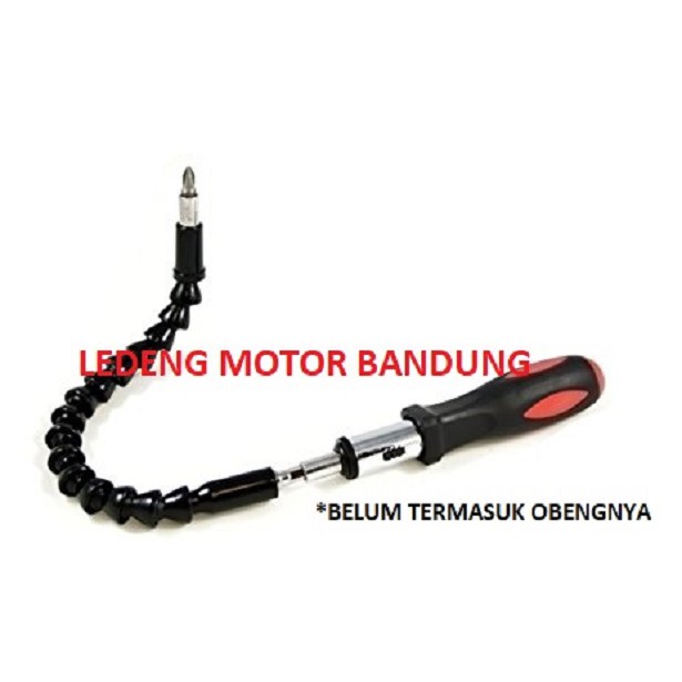 Selang Kawat Fleksibel Obeng Bor Screwdriver Flexible Extension 1/4 Bit Holder