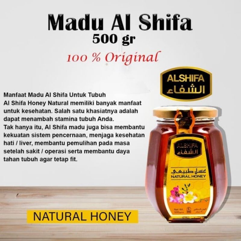 Madu Arab Al Shifa / Madu Alshifa 500gr free 125gr / Madu Arab ASLI ORIGINAL 500 gram Gratis 125 gram