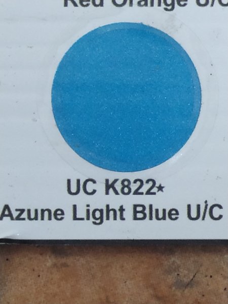 Pilox Merk Samurai Paint Kode UC K822 Warna Azure Light Blue Cat Semprot Aerosol