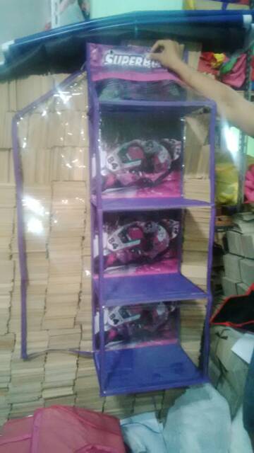 Rak Helm Karakter Resleting Full Triplek ( HHOKZ)