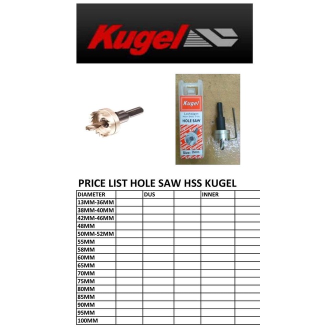 High Speed Steel Hole Saw 75mm Hole Saw HSS Pelubang Besi Kayu Pvc