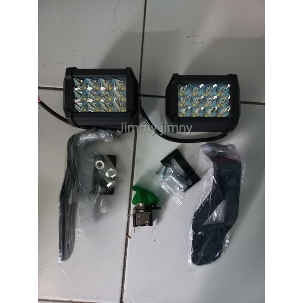 PAKET LAMPU TEMBAK JIMNY KATANA + BREKET PINTU + SAKLAR