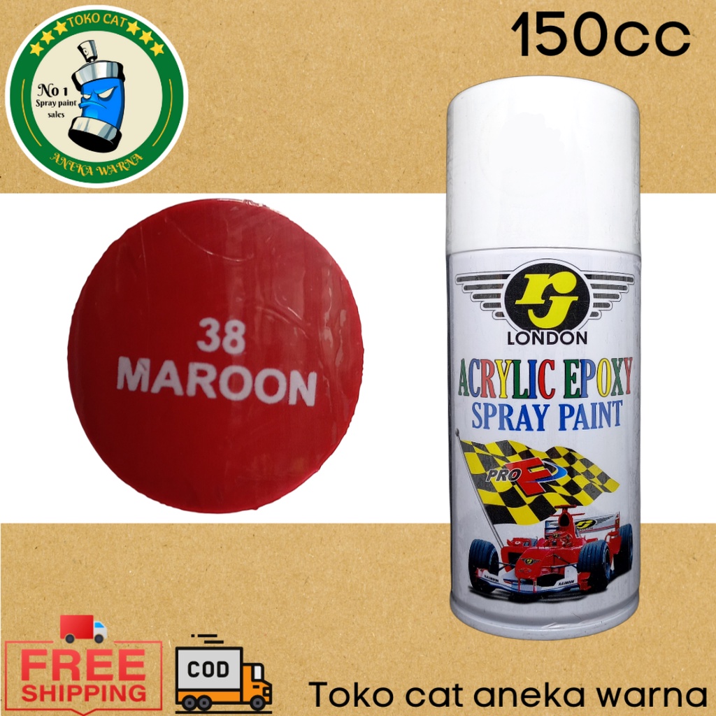 cat semprot 150cc rj london maroon merah marun spray paint pilox pilok